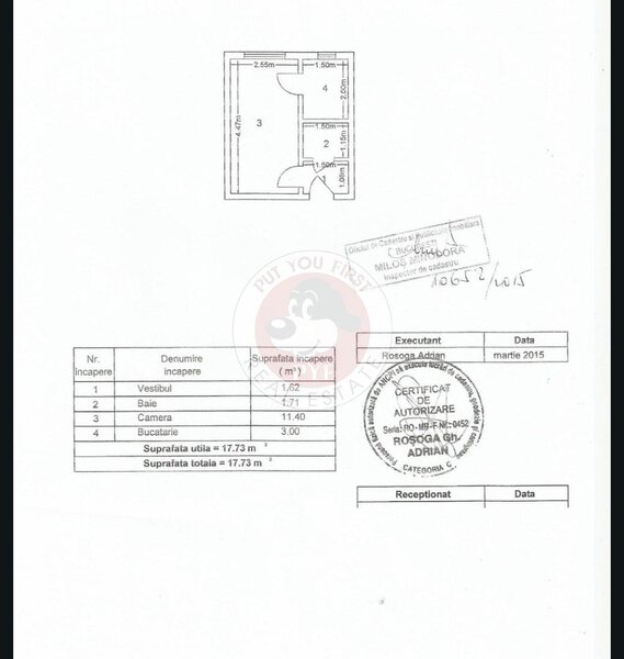 Tineretului | Garsoniera | Semidecomandata | 18mp| B12092
